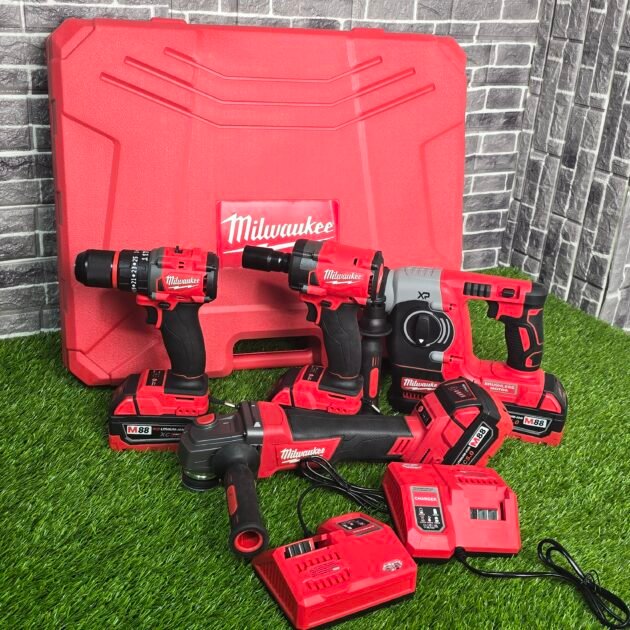 كيت ميلوايكي 4 قطع + 4 بطاريات